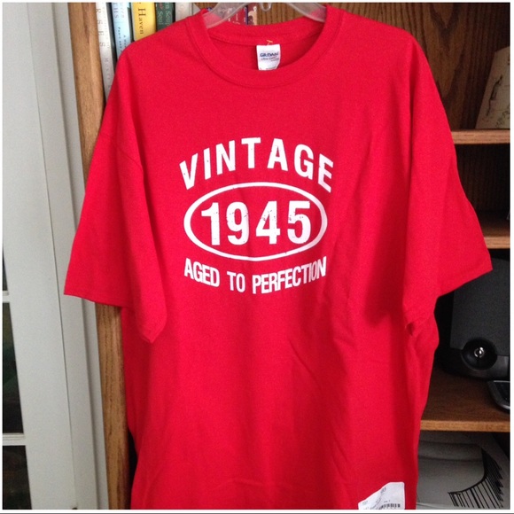 Vintage Aged To Perfection 1972 White T-shirt met dames Size XL
